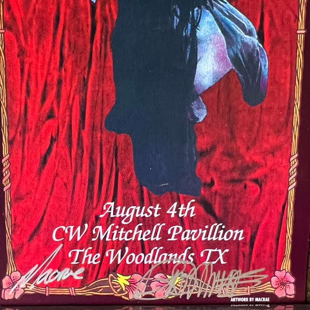 MINT/NM Stevie Nicks Handbill Woodlands, TX, Signed by Macrae & Bob Masse 7”x4” - Picture 2 of 2